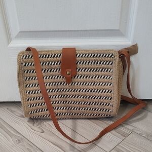 Stylish Tan and Black Women's Bag